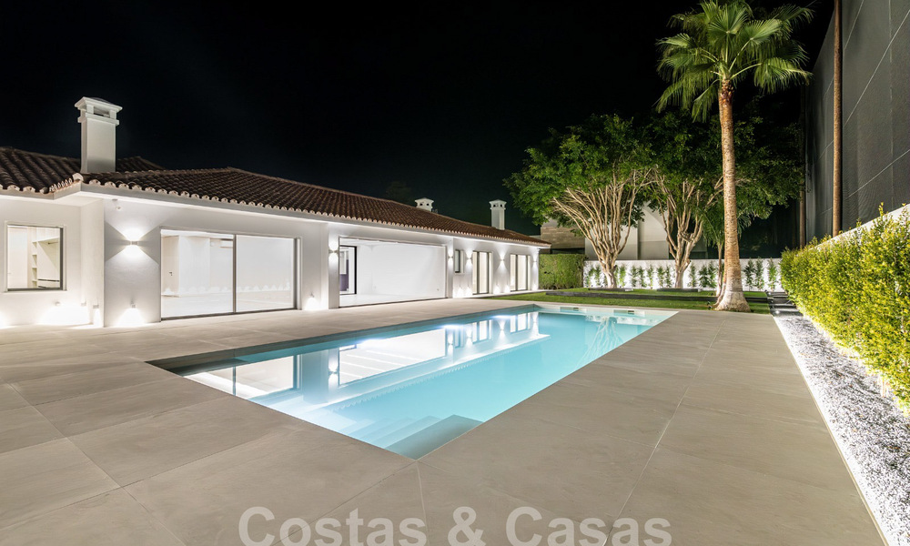 Nueva villa mediterránea moderna de una sola planta en venta, primera línea de golf, cerca de San Pedro - Marbella 62526