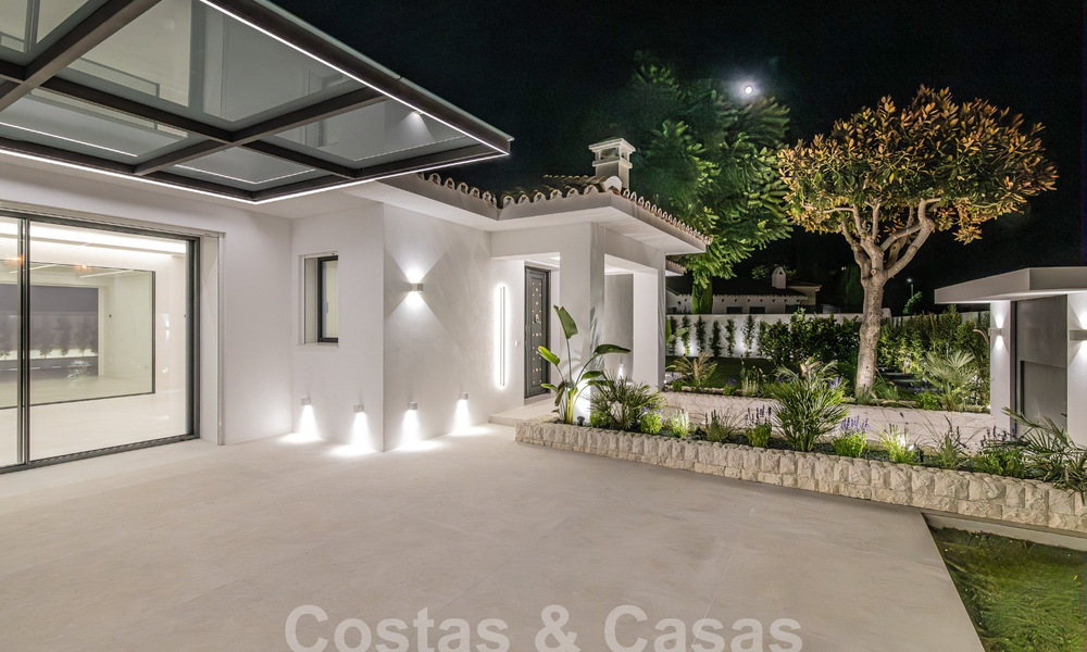 Nueva villa mediterránea moderna de una sola planta en venta, primera línea de golf, cerca de San Pedro - Marbella 62527