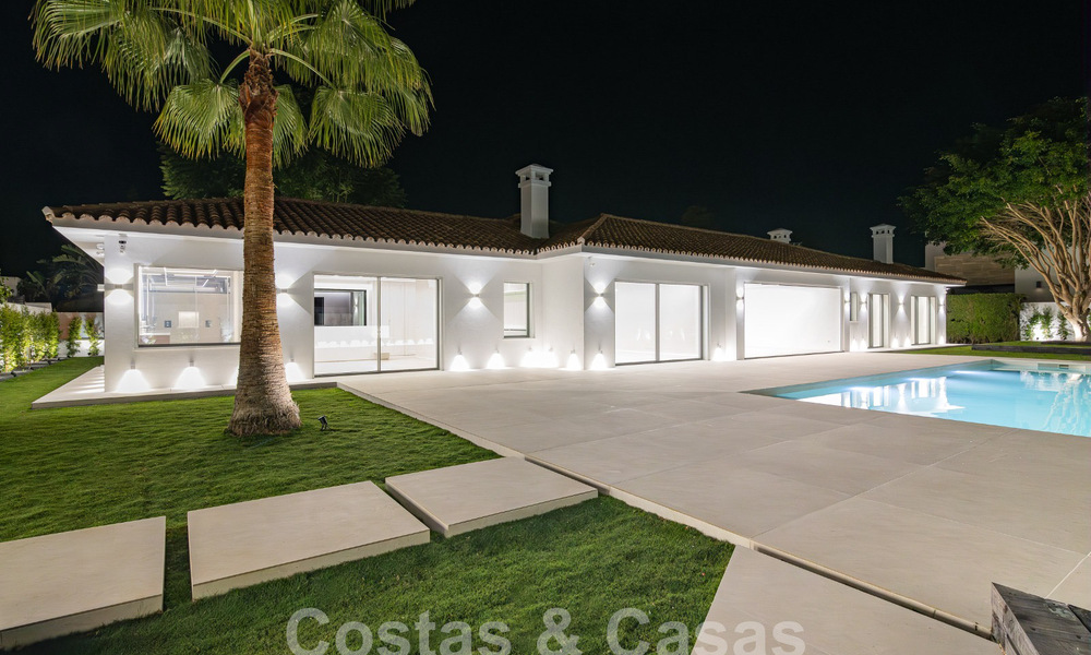 Nueva villa mediterránea moderna de una sola planta en venta, primera línea de golf, cerca de San Pedro - Marbella 62528