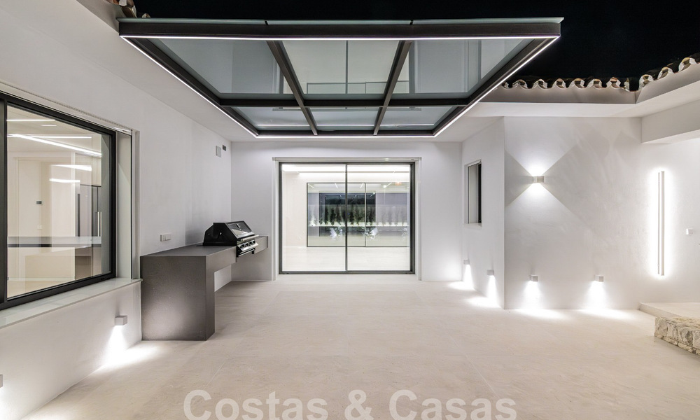 Nueva villa mediterránea moderna de una sola planta en venta, primera línea de golf, cerca de San Pedro - Marbella 62529