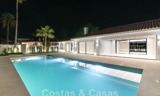 Nueva villa mediterránea moderna de una sola planta en venta, primera línea de golf, cerca de San Pedro - Marbella 62532 