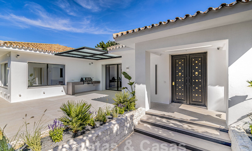 Nueva villa mediterránea moderna de una sola planta en venta, primera línea de golf, cerca de San Pedro - Marbella 62536