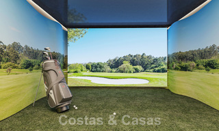 Apartamentos modernos nuevos en venta con vistas al mar y a un paso del campo de golf en Mijas, Costa del Sol 62574 