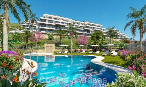 Apartamentos modernos nuevos en venta con vistas al mar y a un paso del campo de golf en Mijas, Costa del Sol 62576