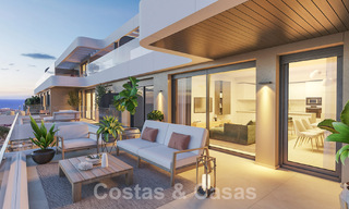 Apartamentos modernos nuevos en venta con vistas al mar y a un paso del campo de golf en Mijas, Costa del Sol 62583 