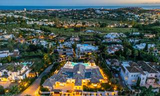 Sofisticada villa de lujo con vistas panorámicas al mar en venta en Nueva Andalucia, Marbella 62761 