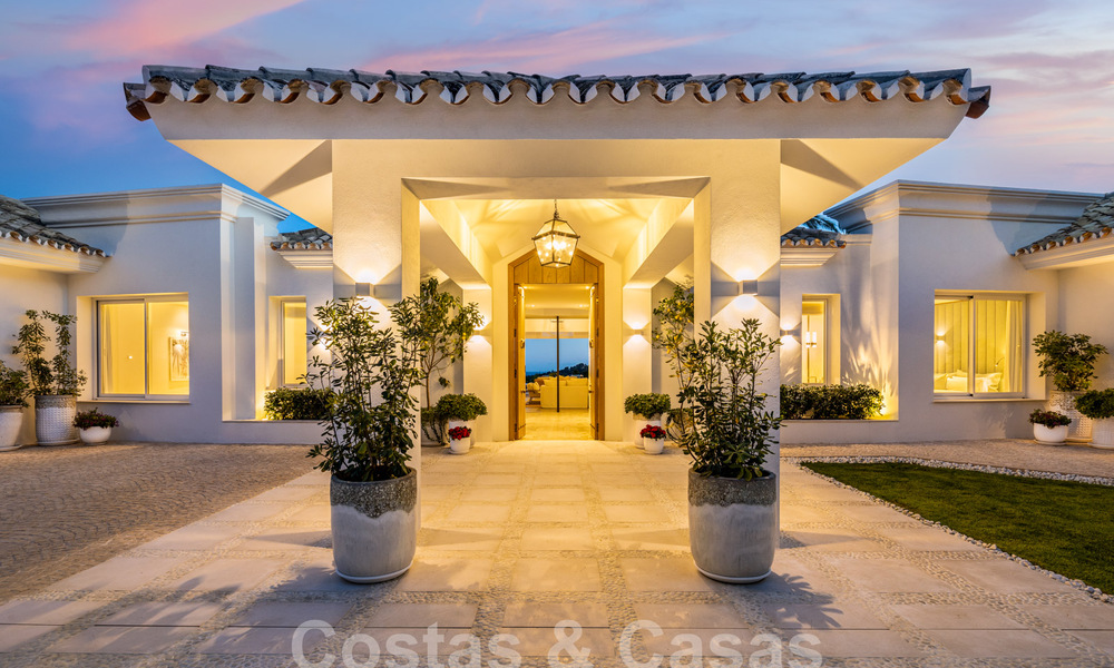 Sofisticada villa de lujo con vistas panorámicas al mar en venta en Nueva Andalucia, Marbella 62766