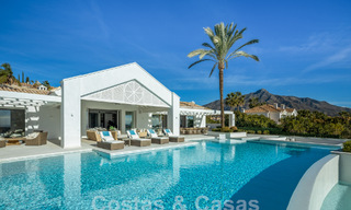 Sofisticada villa de lujo con vistas panorámicas al mar en venta en Nueva Andalucia, Marbella 62771 