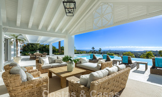 Sofisticada villa de lujo con vistas panorámicas al mar en venta en Nueva Andalucia, Marbella 62772 