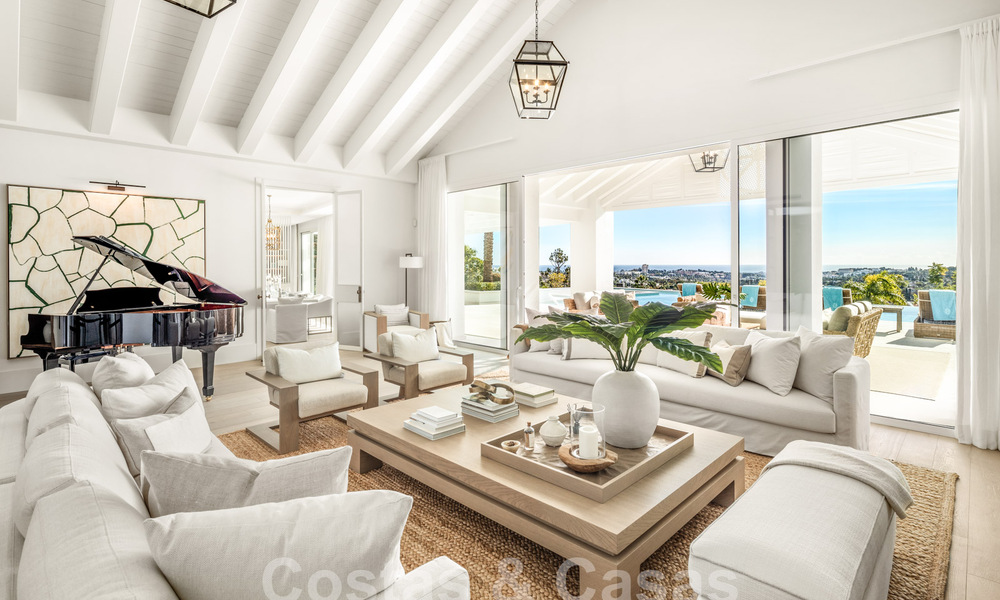 Sofisticada villa de lujo con vistas panorámicas al mar en venta en Nueva Andalucia, Marbella 62779