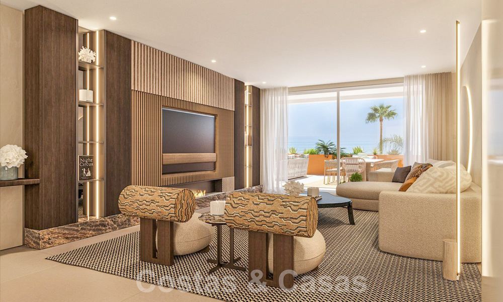 Amplio ático de lujo en venta con 4 dormitorios y vistas al mar en un complejo de playa en Marbella Este 62848