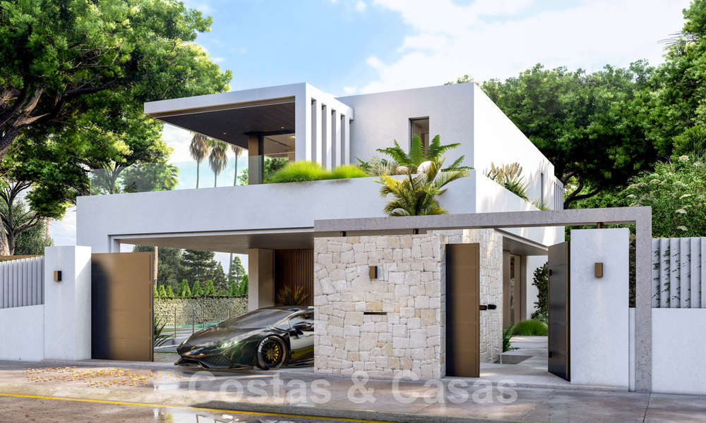 Villa de lujo superior en construcción en venta, en primera línea de golf en zona privilegiada de Marbella Este 62976
