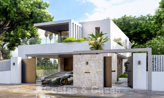 Villa de lujo superior en construcción en venta, en primera línea de golf en zona privilegiada de Marbella Este 62976 