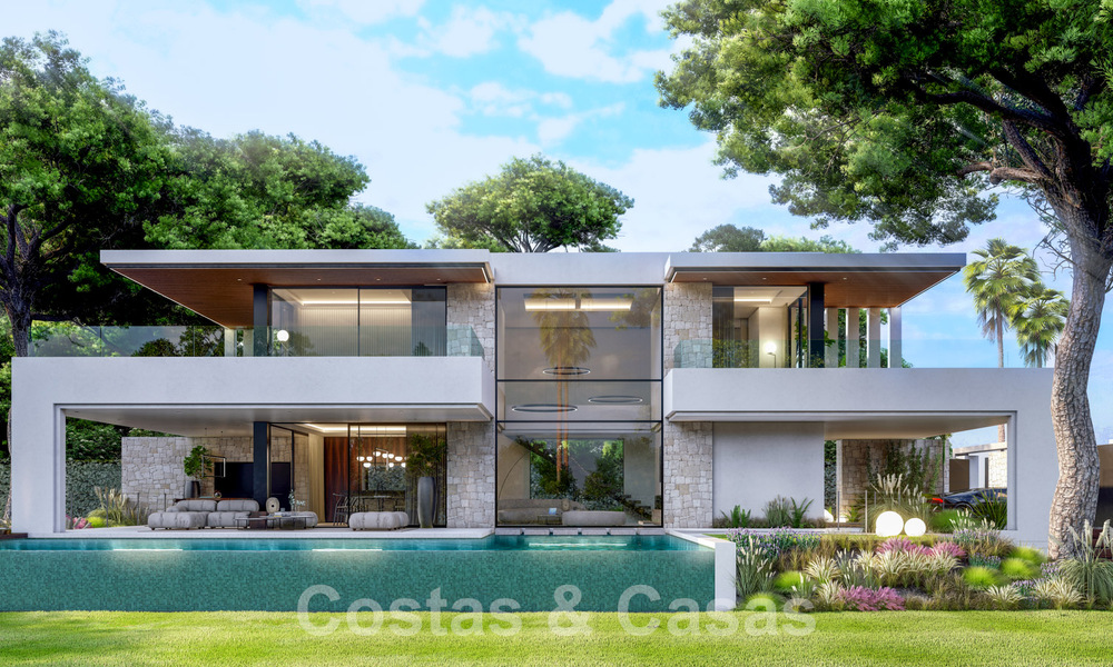 Villa de lujo superior en construcción en venta, en primera línea de golf en zona privilegiada de Marbella Este 62980