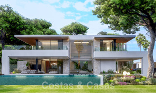 Villa de lujo superior en construcción en venta, en primera línea de golf en zona privilegiada de Marbella Este 62980 