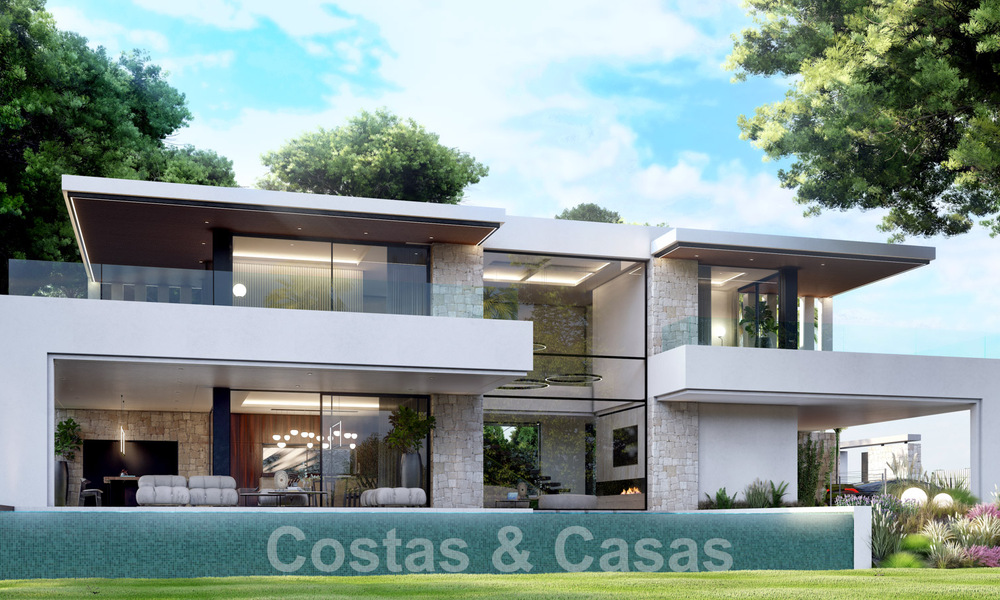 Villa de lujo superior en construcción en venta, en primera línea de golf en zona privilegiada de Marbella Este 62981