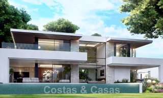 Villa de lujo superior en construcción en venta, en primera línea de golf en zona privilegiada de Marbella Este 62981 