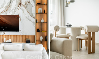 Sofisticado y moderno apartamento en venta con vistas al mar, golf y montaña en Benahavis – Marbella 63128 