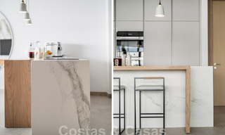 Sofisticado y moderno apartamento en venta con vistas al mar, golf y montaña en Benahavis – Marbella 63131 