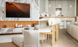 Sofisticado y moderno apartamento en venta con vistas al mar, golf y montaña en Benahavis – Marbella 63134 