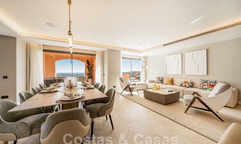 Apartamento de lujo en venta con un interior moderno en una ubanización de lujo en el valle del golf de Nueva Andalucia, Marbella 63386