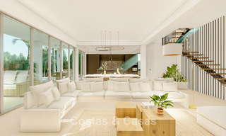 Villa nueva moderna en venta a pocos pasos de la playa y de todos los servicios en San Pedro, Marbella 63562 