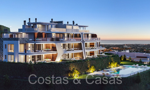 Nuevo proyecto de apartamentos modernos en venta, en un privilegiado resort de golf en las colinas de Marbella - Benahavis 63767