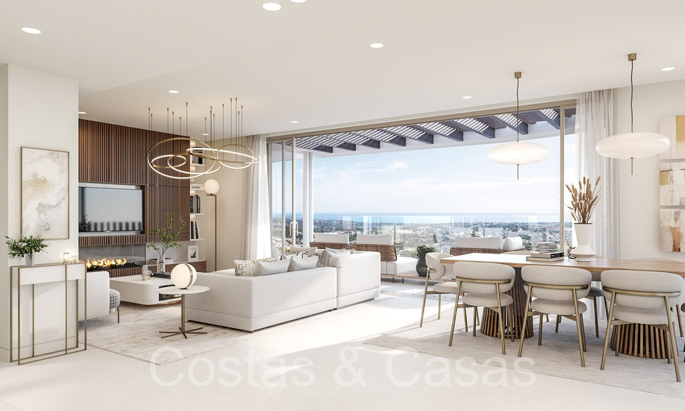 Nuevo proyecto de apartamentos modernos en venta, en un privilegiado resort de golf en las colinas de Marbella - Benahavis 63774