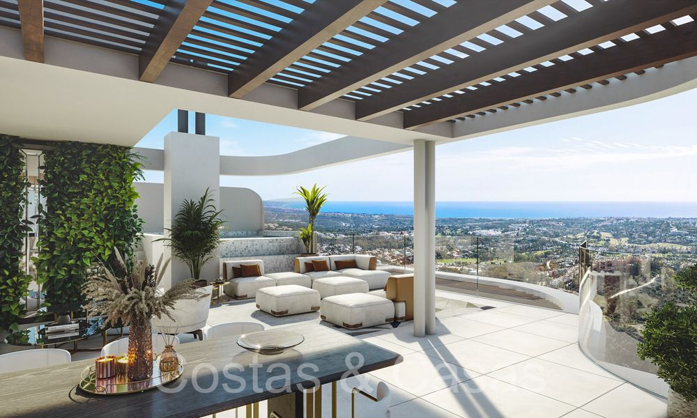 Nuevo proyecto de apartamentos modernos en venta, en un privilegiado resort de golf en las colinas de Marbella - Benahavis 63777