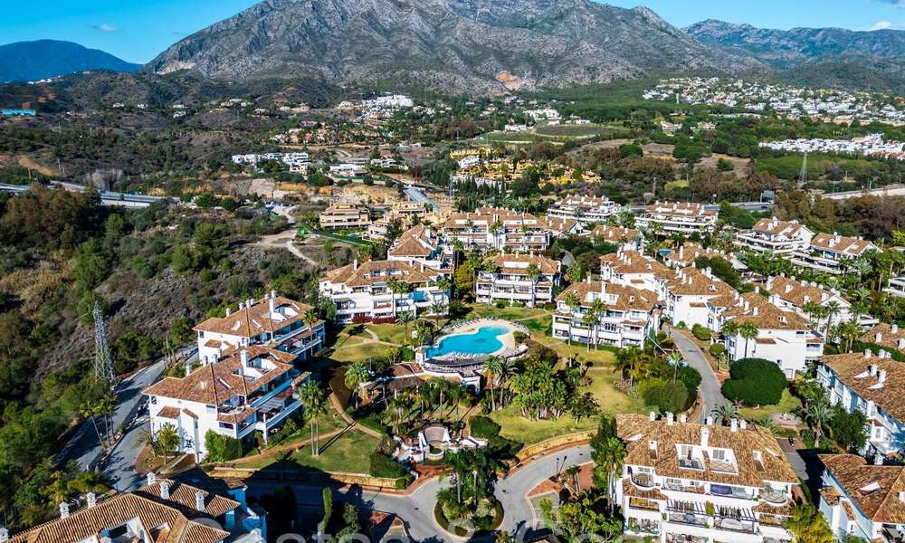 Lujoso apartamento de 3 dormitorios en venta en un complejo cerrado y seguro en la Milla de Oro de Marbella 63980