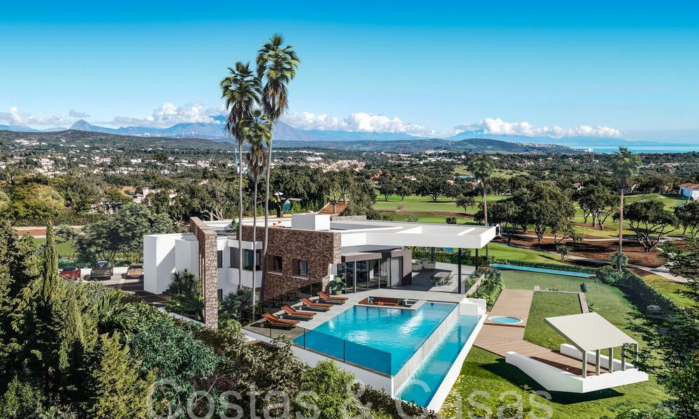 Sofisticada villa de diseño en venta en el campo de golf de un resort de primera clase cerca de Sotogrande - San Roque, Costa del Sol 63997