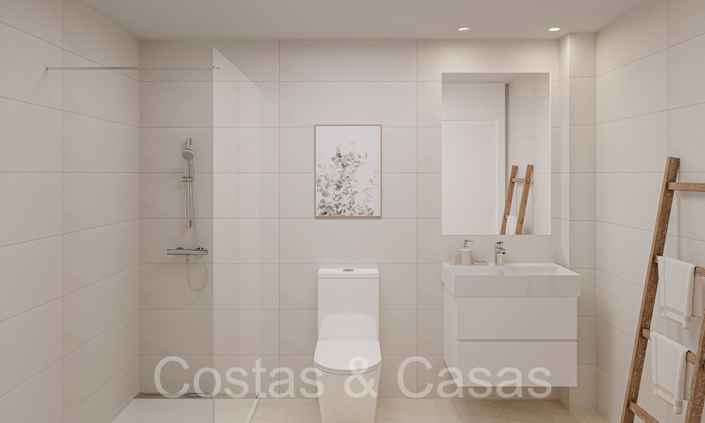 Nuevos apartamentos de lujo de estilo vanguardista en venta cerca del centro de Estepona 64718