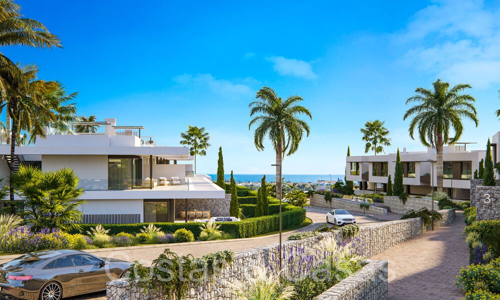 Prestigiosos apartamentos nuevos en venta junto al campo de golf, con vistas al mar y al golf, Marbella Este 64728