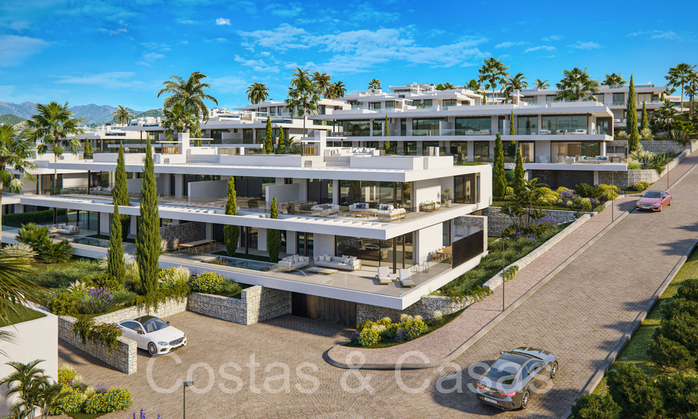 Prestigiosos apartamentos nuevos en venta junto al campo de golf, con vistas al mar y al golf, Marbella Este 64738