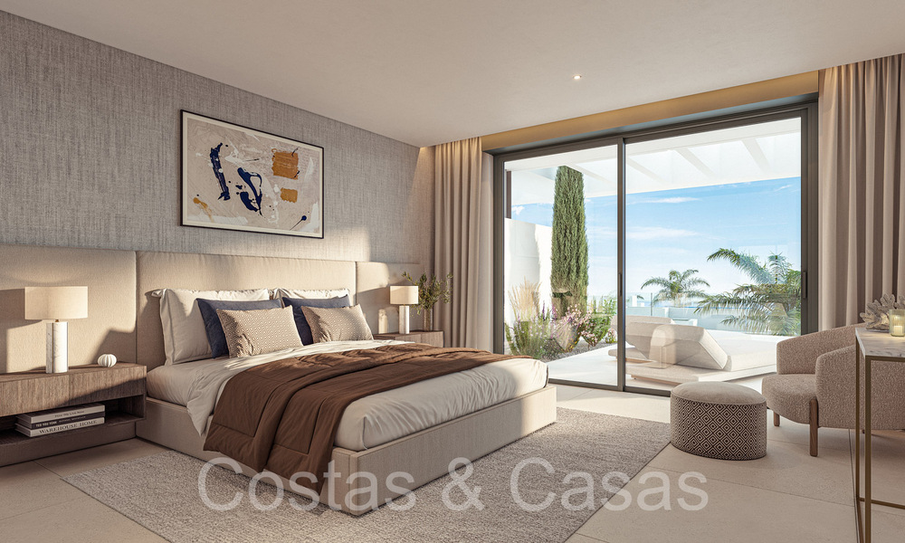 Prestigiosos apartamentos nuevos en venta junto al campo de golf, con vistas al mar y al golf, Marbella Este 64748