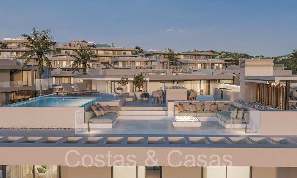 Prestigiosos apartamentos nuevos en venta junto al campo de golf, con vistas al mar y al golf, Marbella Este 64752