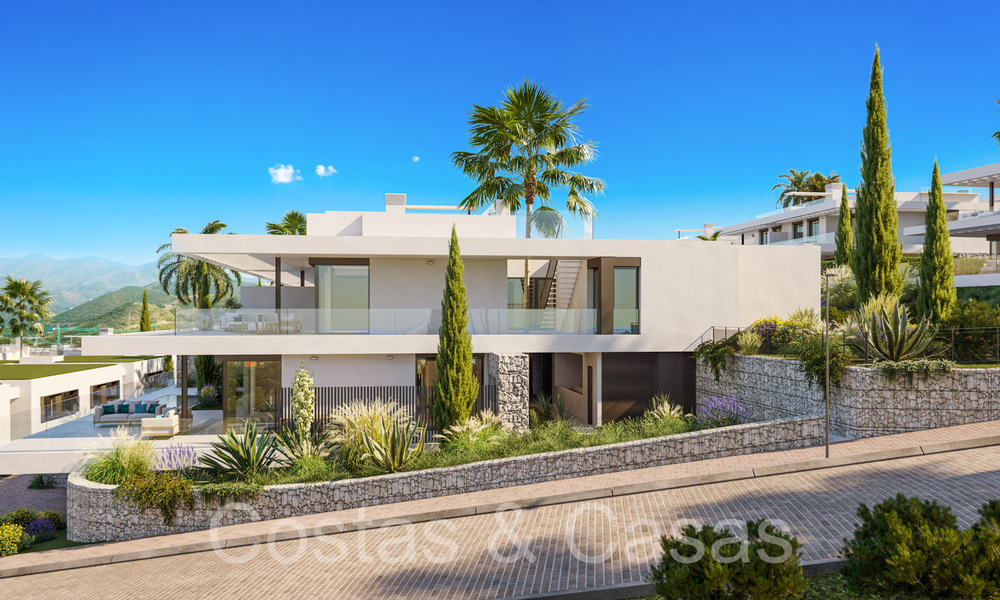 Casas nuevas y modernistas en venta directamente en el campo de golf en el este de Marbella 64764