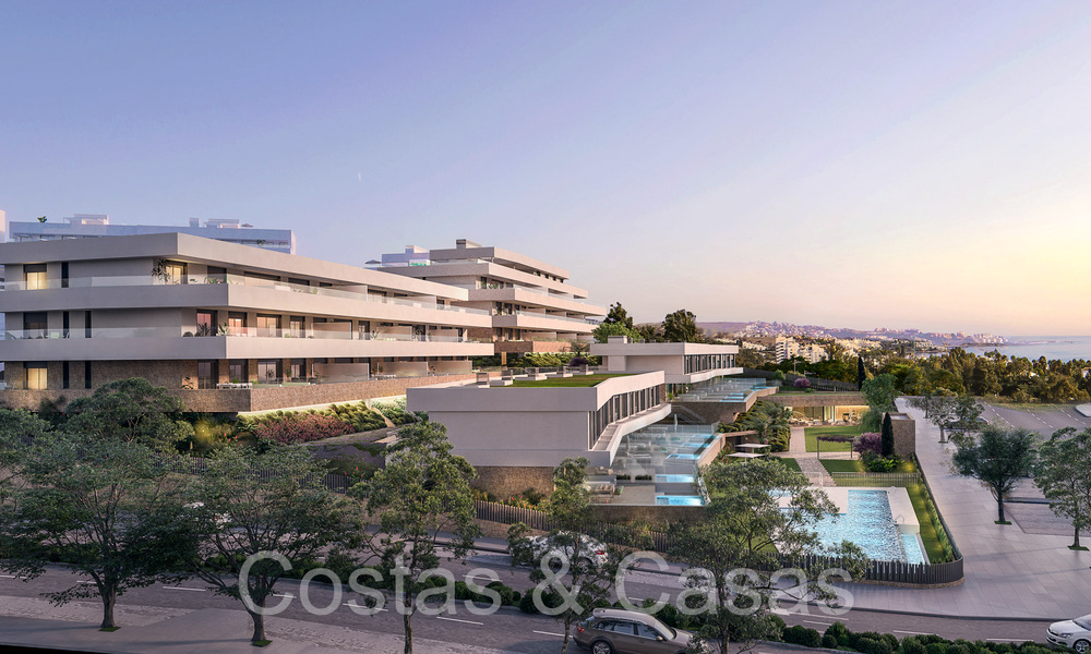 Proyecto de nueva construcción de apartamentos sostenibles con vistas panorámicas al mar en venta, cerca del centro de Estepona 64688