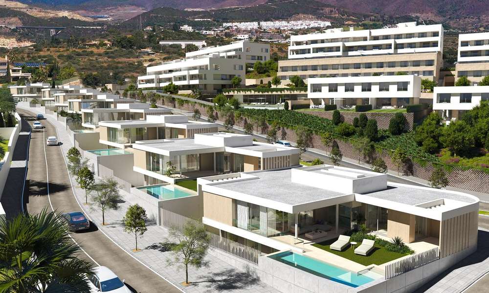 ¡Última 2 villas! Villa de nueva construcción energéticamente eficiente en venta con vistas al mar a las afueras del centro de Estepona 64788