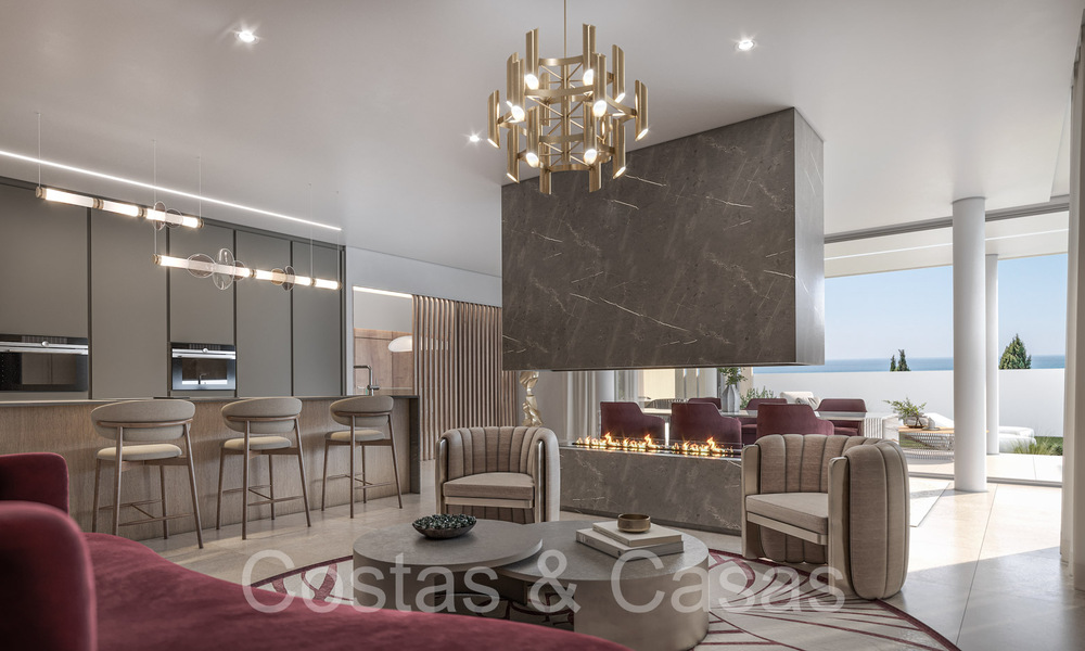 ¡Última 2 villas! Villa de nueva construcción energéticamente eficiente en venta con vistas al mar a las afueras del centro de Estepona 64793