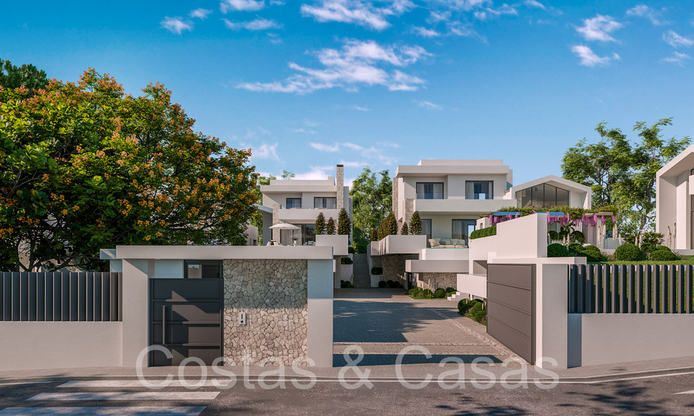 Nuevas villas en venta con vistas panorámicas al mar a poca distancia del centro de San Pedro, Marbella 67339
