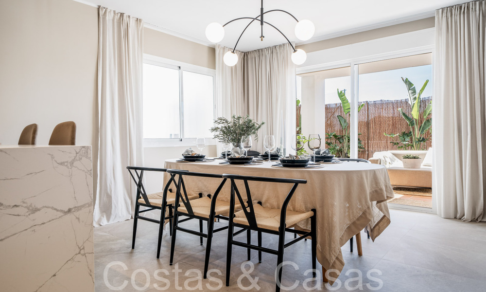 Elegante apartamento renovado en venta en una comunidad cerrada en Nueva Andalucía, Marbella 65412