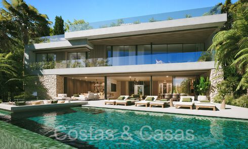 Terreno edificable + proyecto exclusivo de villa en venta junto al campo de golf en Nueva Andalucía, Marbella 64959