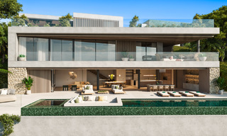 Terreno edificable + prestigioso proyecto de villa en venta junto al campo de golf en Nueva Andalucía, Marbella 64967 