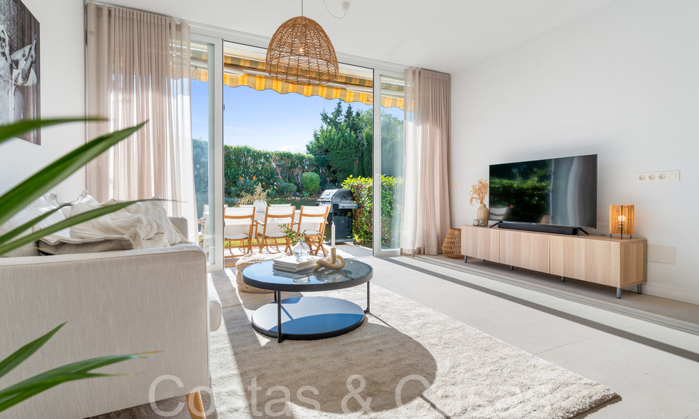 Casa adosada recientemente renovada en un complejo cerrado en venta, junto al campo de golf en Nueva Andalucía, Marbella 65226
