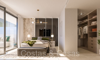 Apartamentos de lujo nuevos y contemporáneos con vistas al mar en venta en Manilva, Costa del Sol 65082 