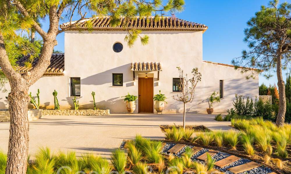 Finca de lujo andaluza con alojamiento de invitados y sublimes vistas al mar en venta en las colinas de Estepona 65087