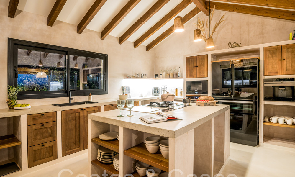 Finca de lujo andaluza con alojamiento de invitados y sublimes vistas al mar en venta en las colinas de Estepona 65088