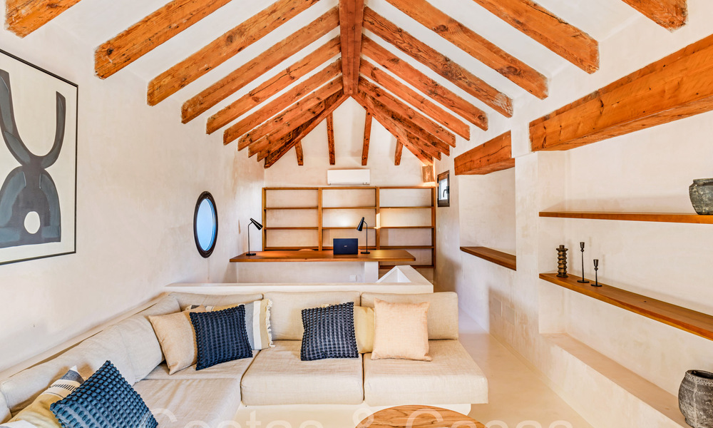 Finca de lujo andaluza con alojamiento de invitados y sublimes vistas al mar en venta en las colinas de Estepona 65091