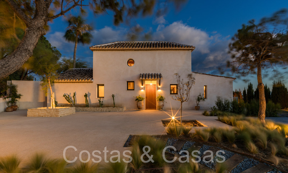 Finca de lujo andaluza con alojamiento de invitados y sublimes vistas al mar en venta en las colinas de Estepona 65110